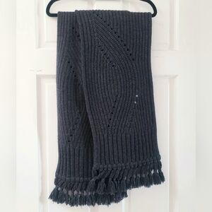 Vtg Rag & Bone Unisex Chunky Knit 100% Wool Scarf 74"